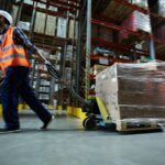 Forklifting in warehouse